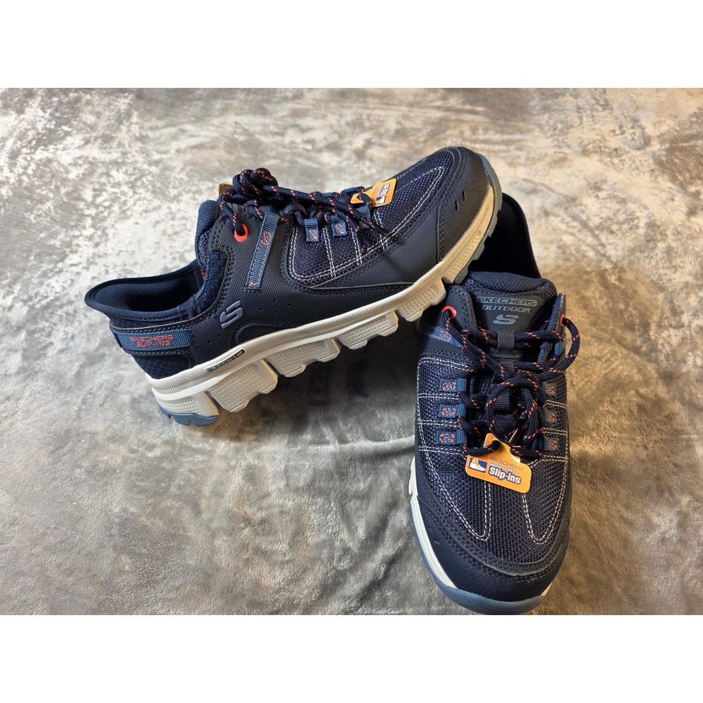 Skechers Summits AT Slip-ins Women 9.5W Navy Wide Fit Memory Foam NEW‎